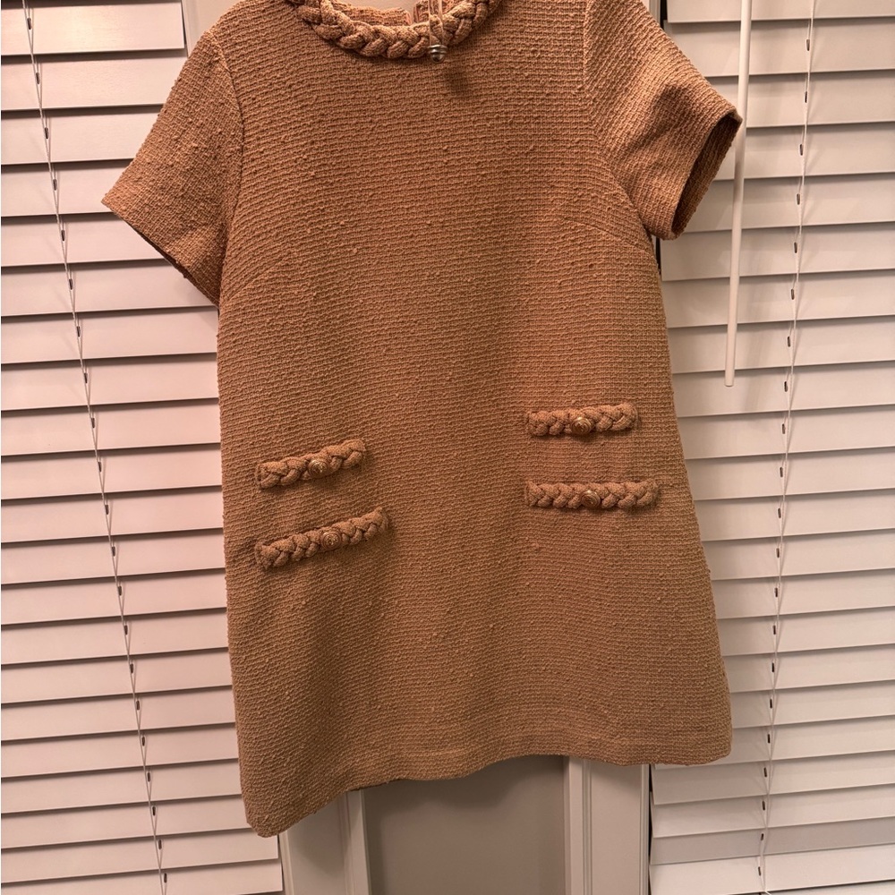 Chic Tan Kids Dress